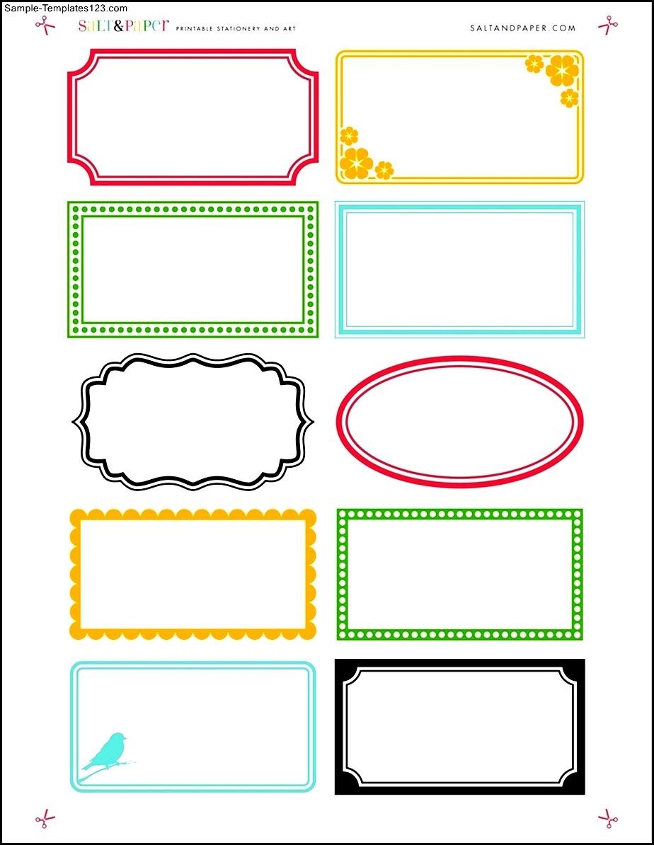 Editable Free Printable Labels Template