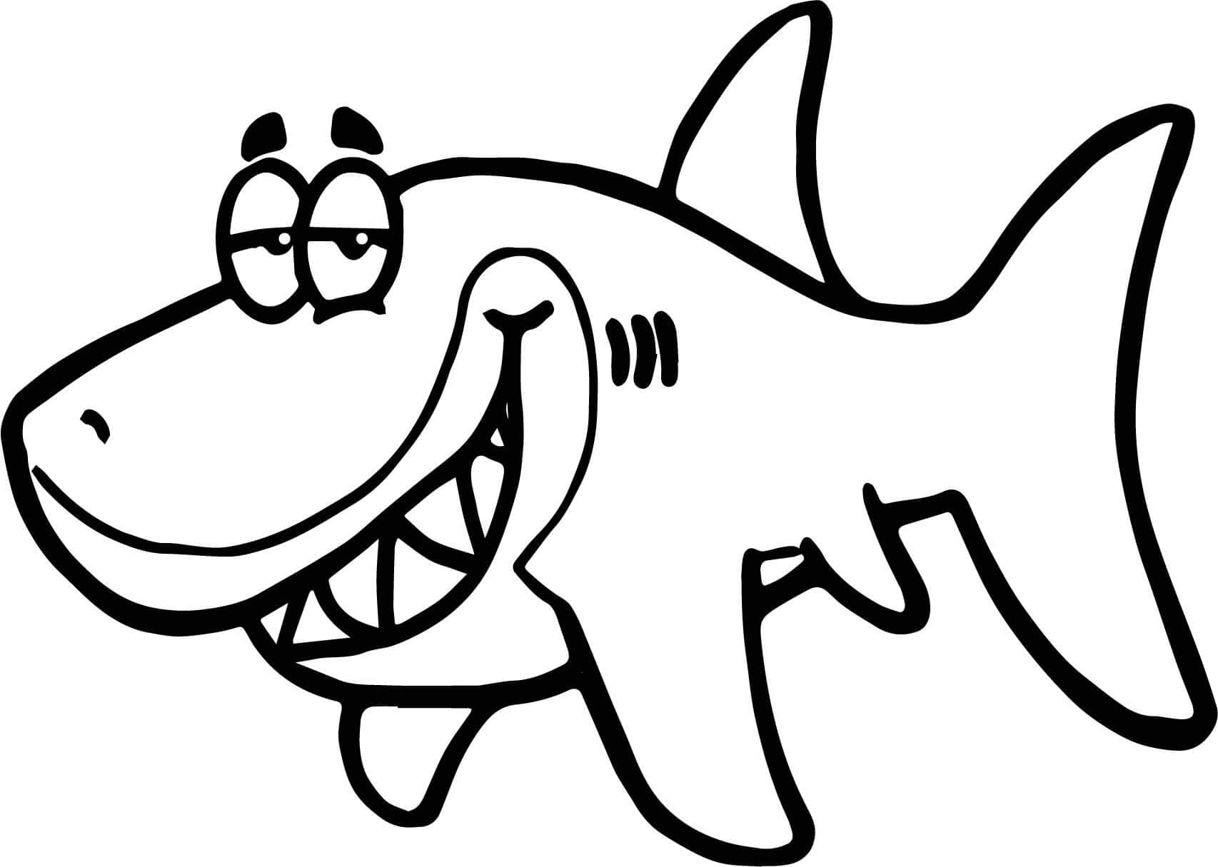 Effortfulg Printable Shark Coloring Pages