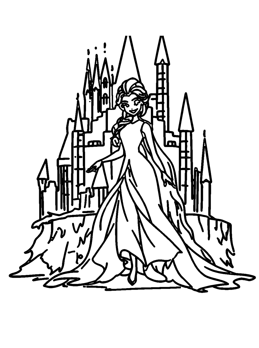 Elsa Free Printable Coloring Pages Coloring Online Free