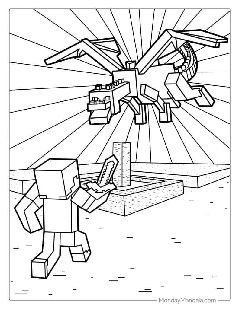 Ender Dragon Pictures To Color And Print Infoupdate