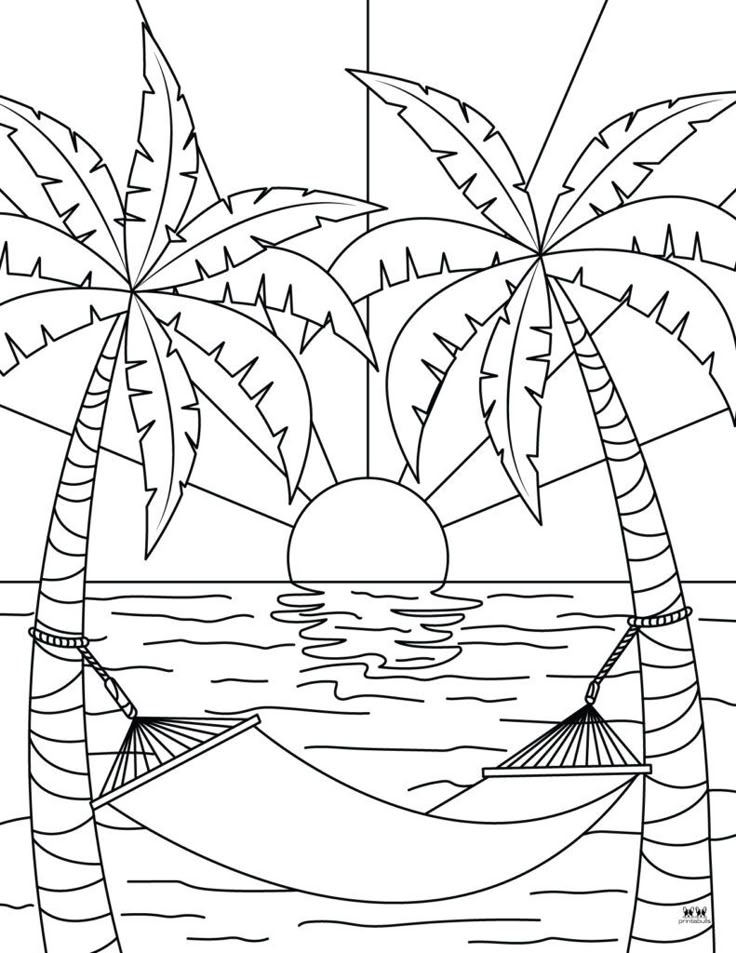 Endless Fun With Free Beach Coloring Pages