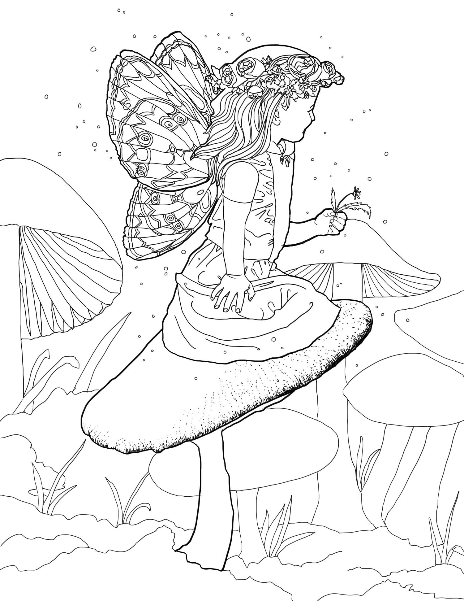 Fairies Coloring Pictures Coloring Pages
