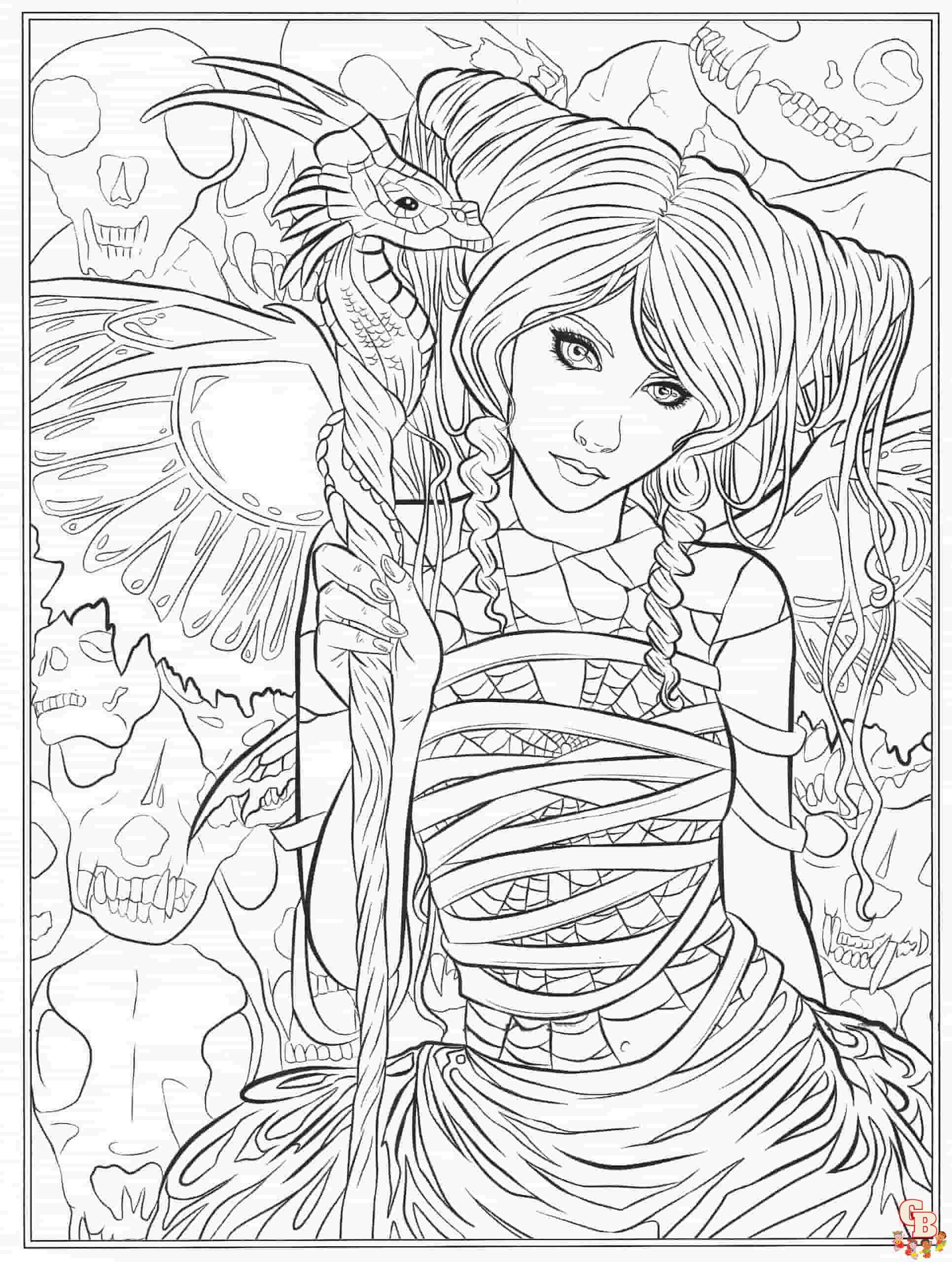 Fantasy Coloring Pages Printable And Free Coloring Sheets