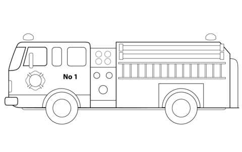 Fire Truck Coloring Pages Printable Coloring Pages FREE