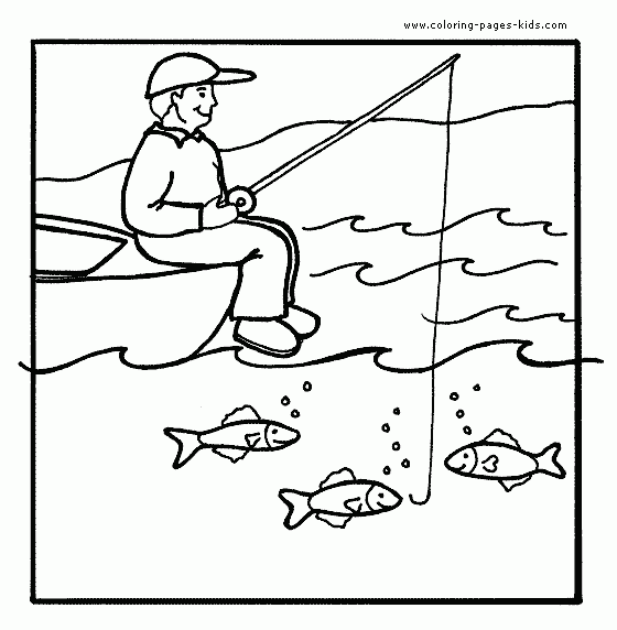 Fishing Coloring Pages For Kids