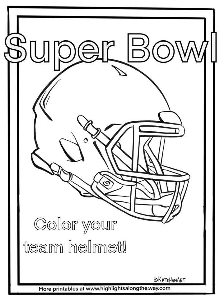 Football Free Coloring Pages