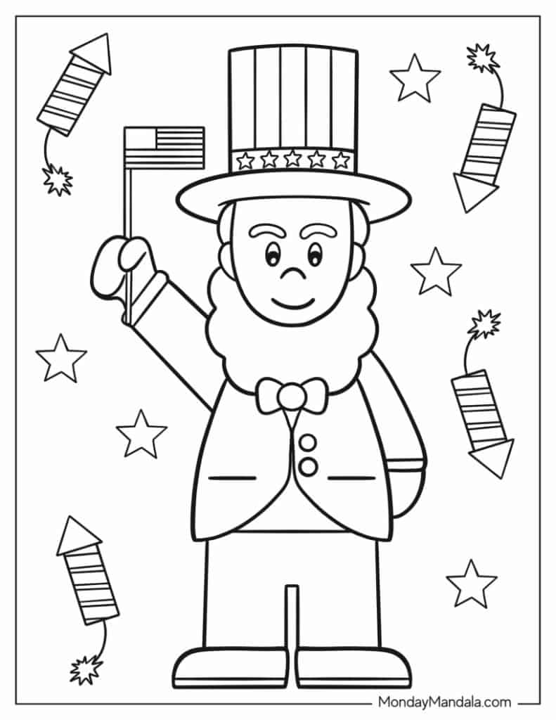 Fourth Of July Coloring Pages To Print