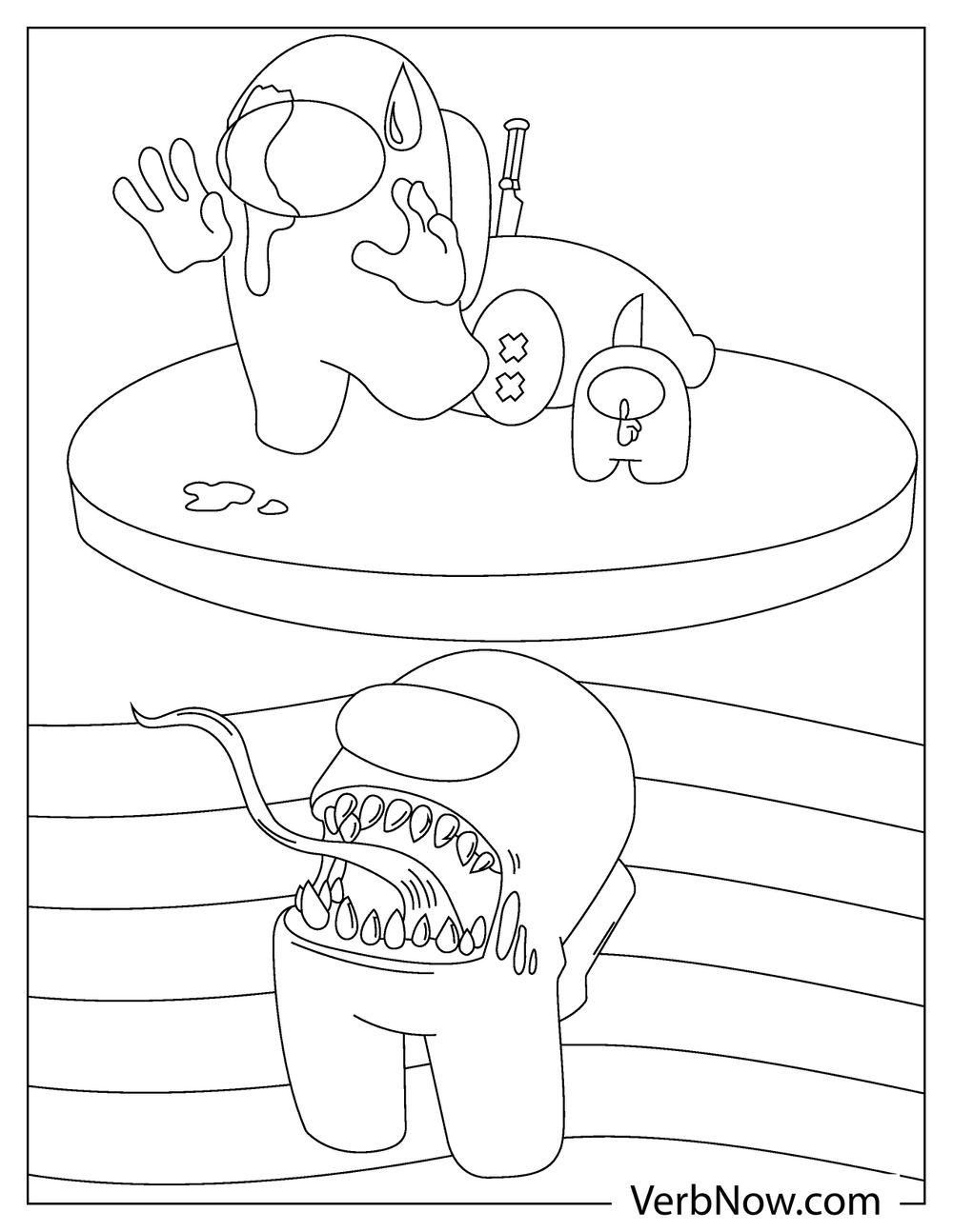 Free AMONG US Coloring Pages For Download Printable PDF 