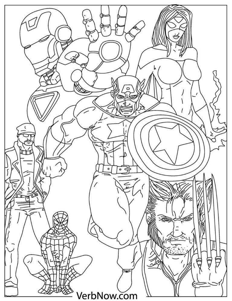 Free AVENGERS Coloring Pages Your Kids Will Love Download PDF 