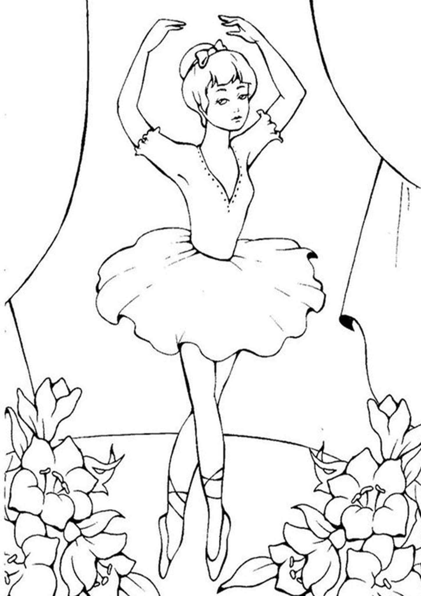 Free Ballerina Coloring Pages Coloring Pages