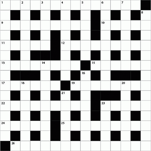 Free Blank Crossword Puzzle Template ClipArt Best