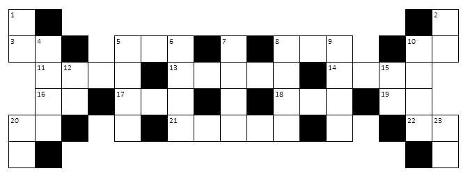 Free Blank Crossword Puzzle Template ClipArt Best
