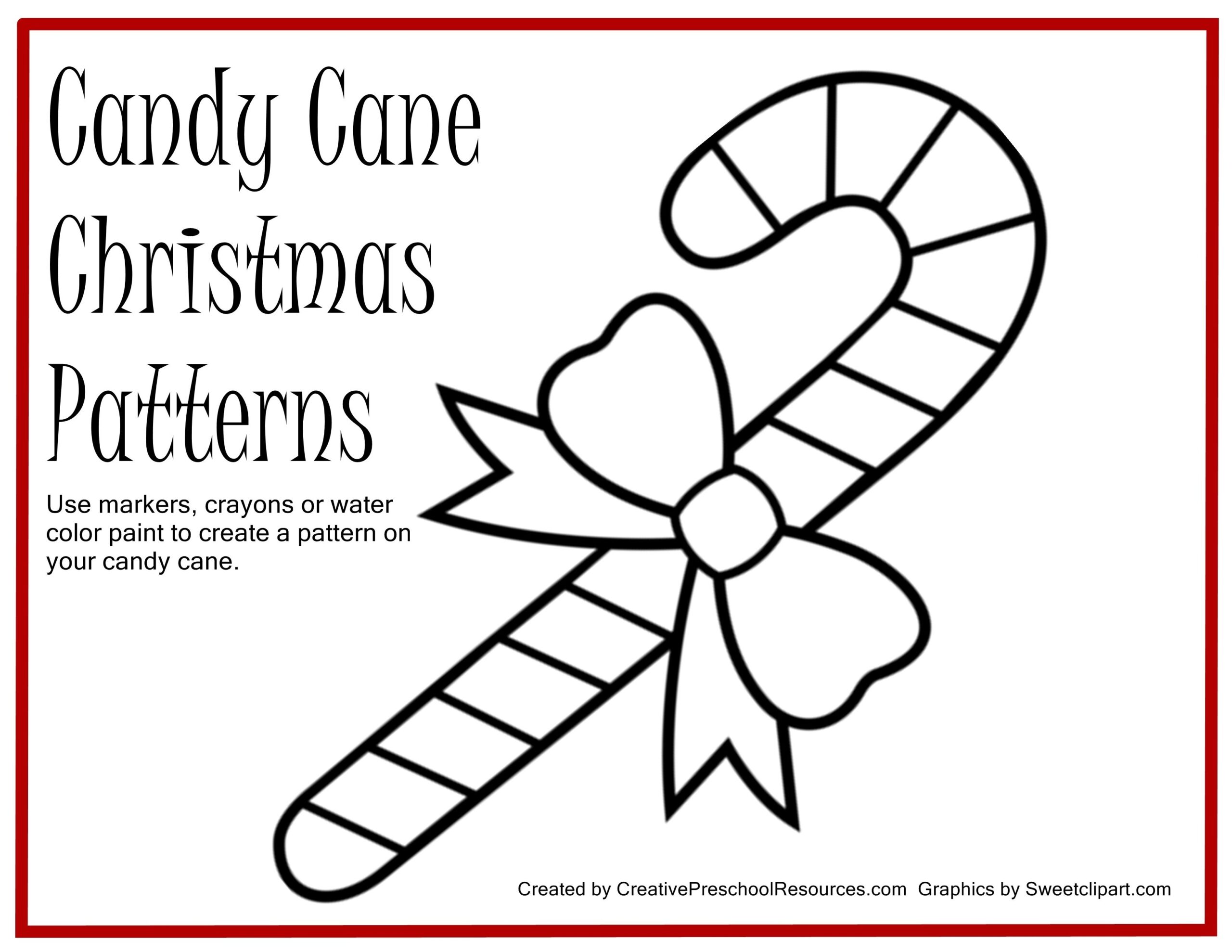 Free Candy Cane Template Printable Free Printable Images And Photos 
