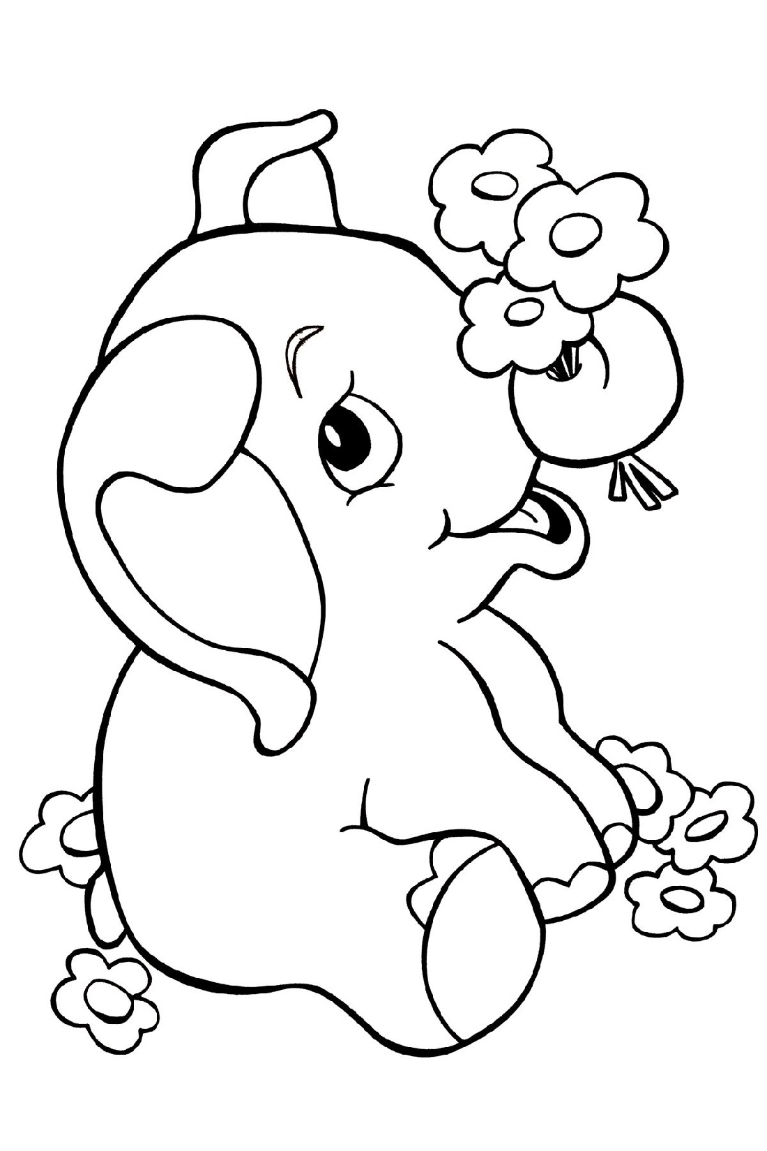 Free Coloring Pages Baby Animals Coloring Pages
