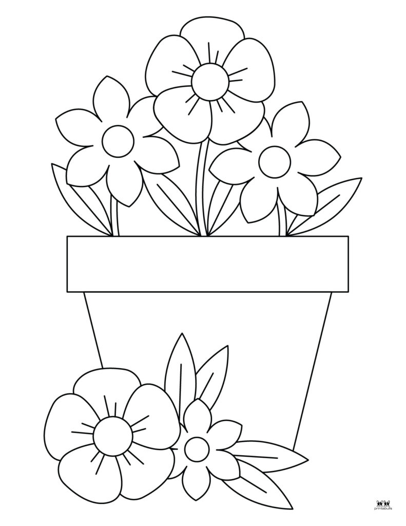 Free Coloring Pages Of Flowers Best Flower Site