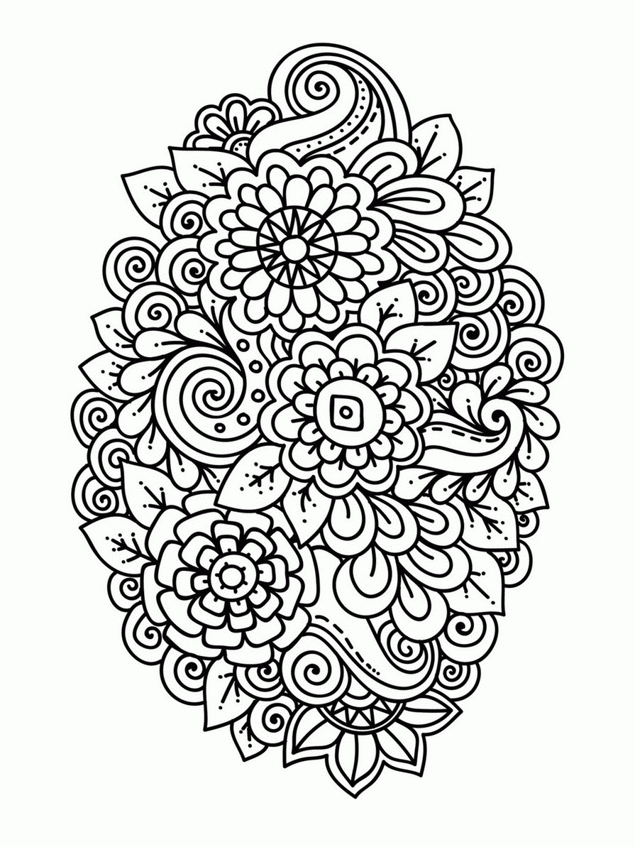 Free Coloring Pages Pdf Format Flowers Wikipooster