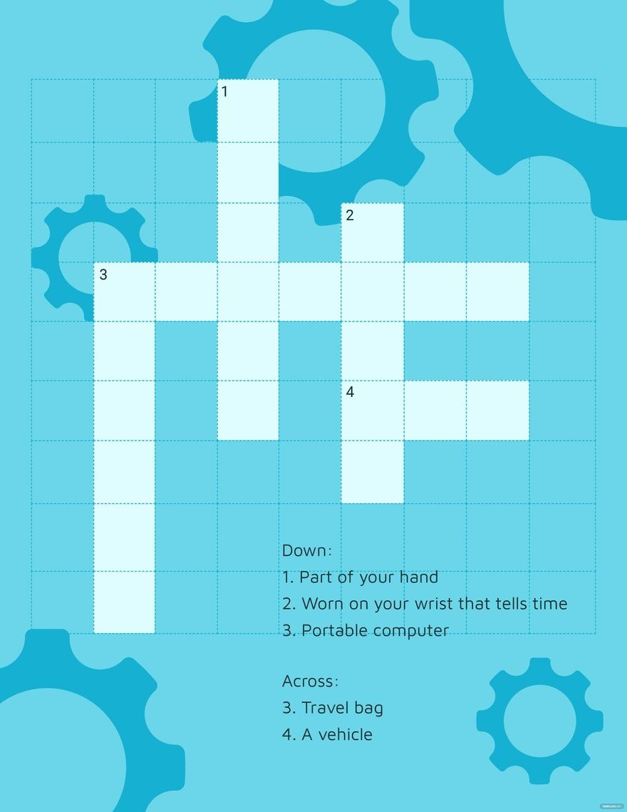 Free Crossword And Mini Crossword To Edit Online