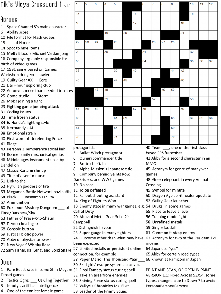 Free Daily Printable Crossword Puzzles Printable Lab