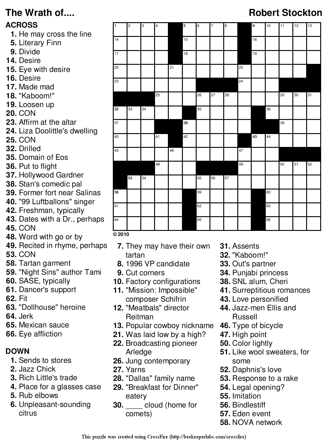 Free Easy Crossword Puzzles To Print Out Clubstopp