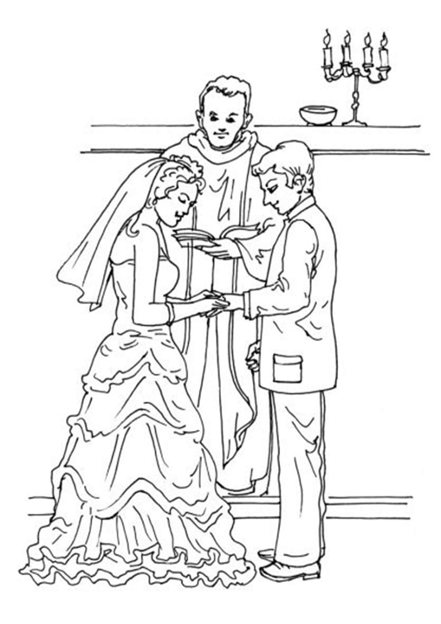 Free Easy To Print Wedding Coloring Pages Tulamama