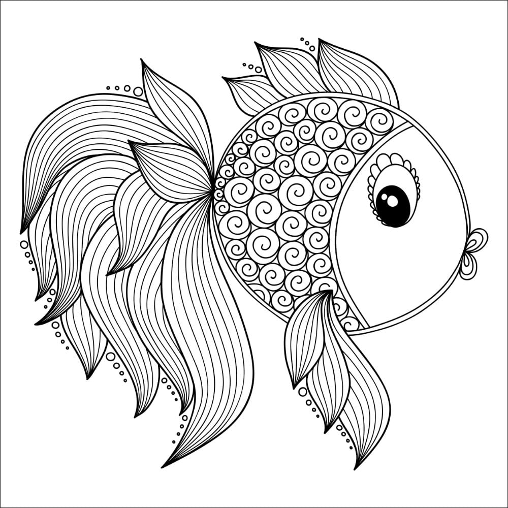 Free Fish Coloring Pages For Download Printable PDF 