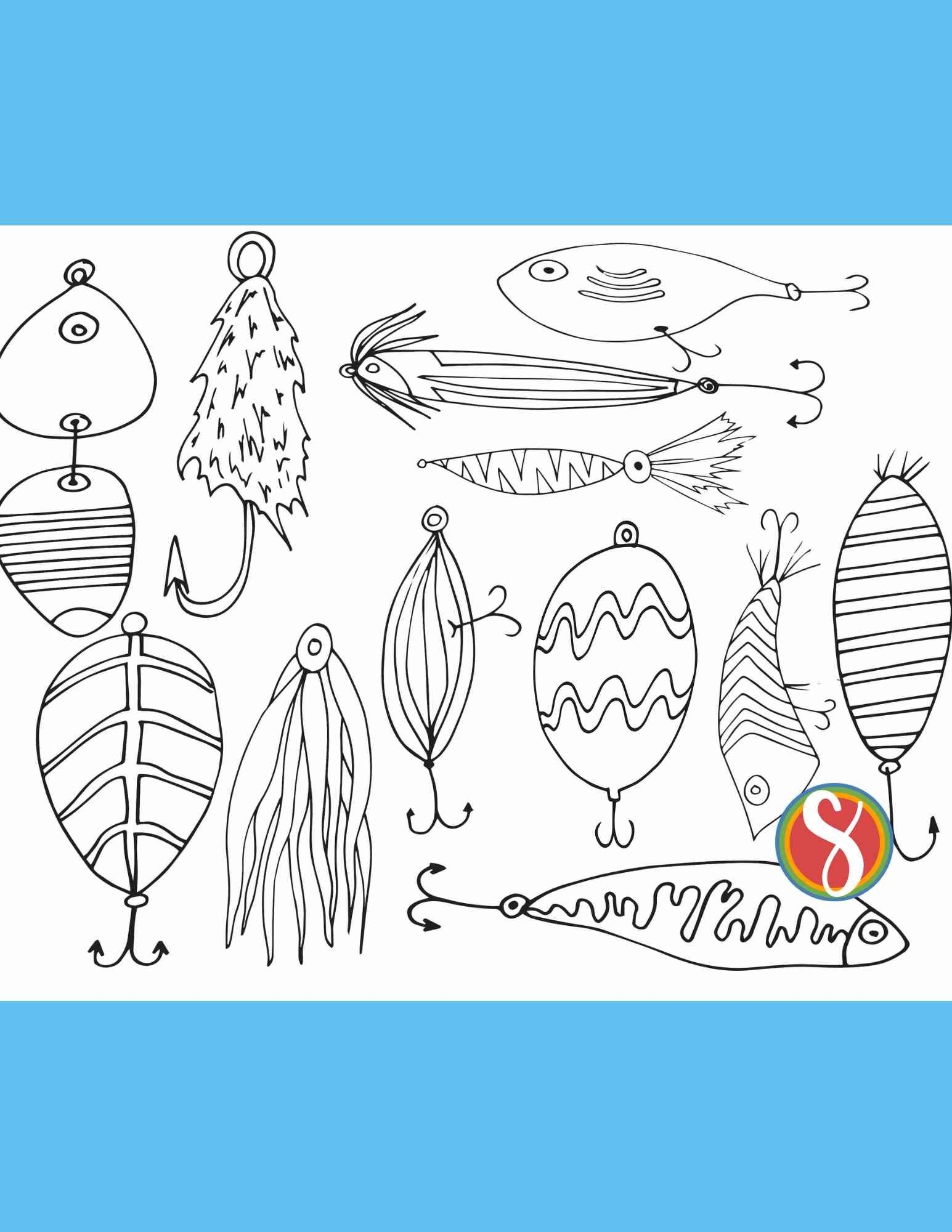 Free Fishing Coloring Pages Stevie Doodles