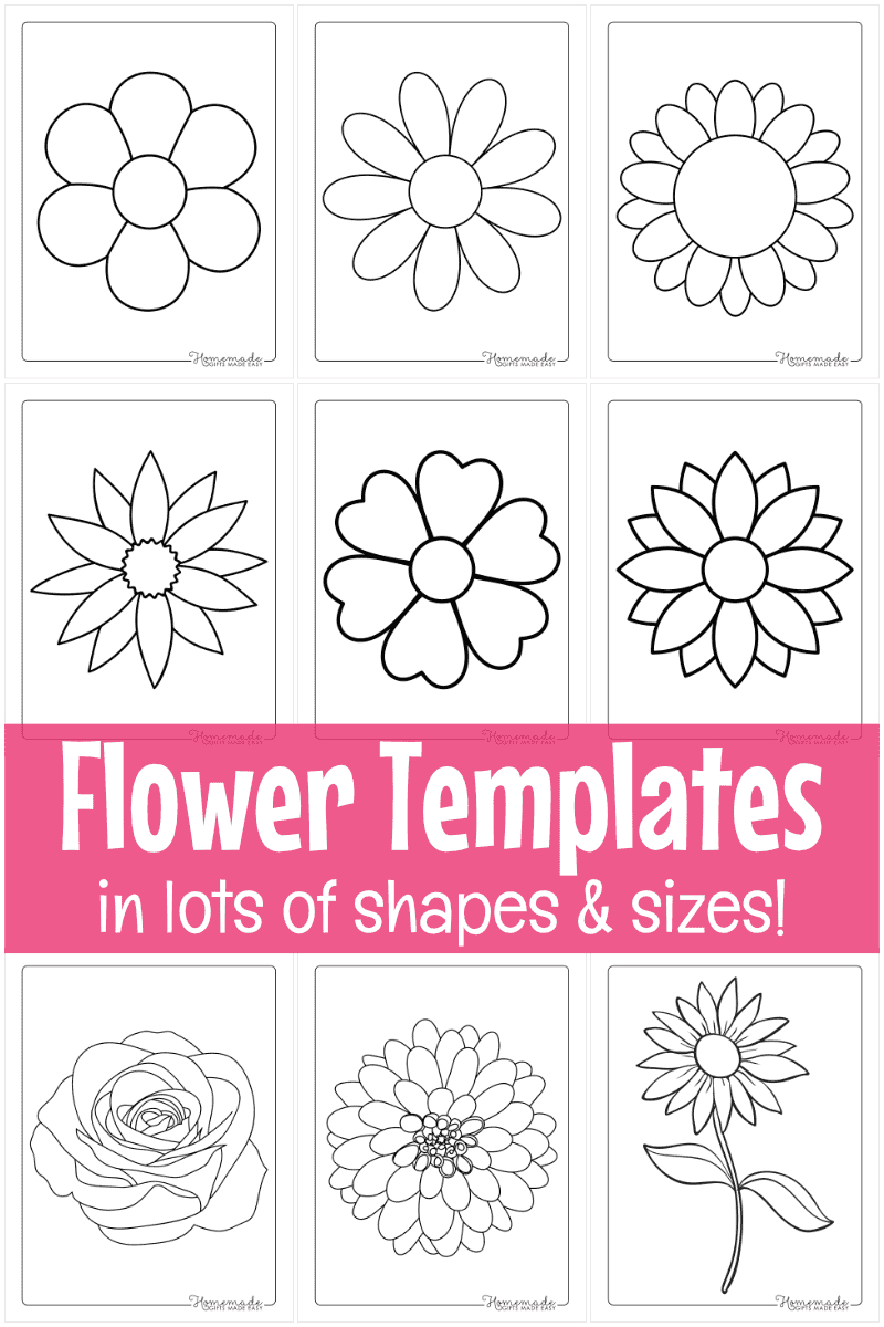 Free Flower Printable Template Printable Templates