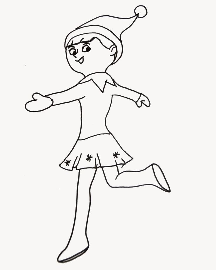 Free Free Elf On The Shelf Coloring Pages Download Free Free Elf On 