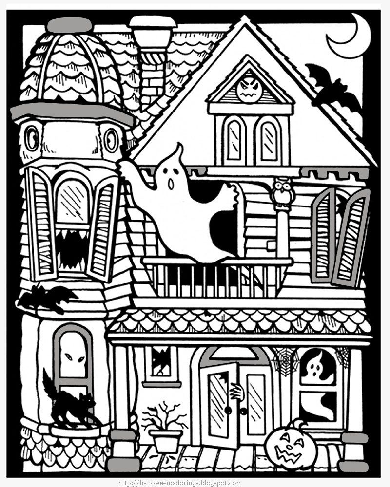 Free Free Printable Halloween Coloring Pages Adults Download Free Free 