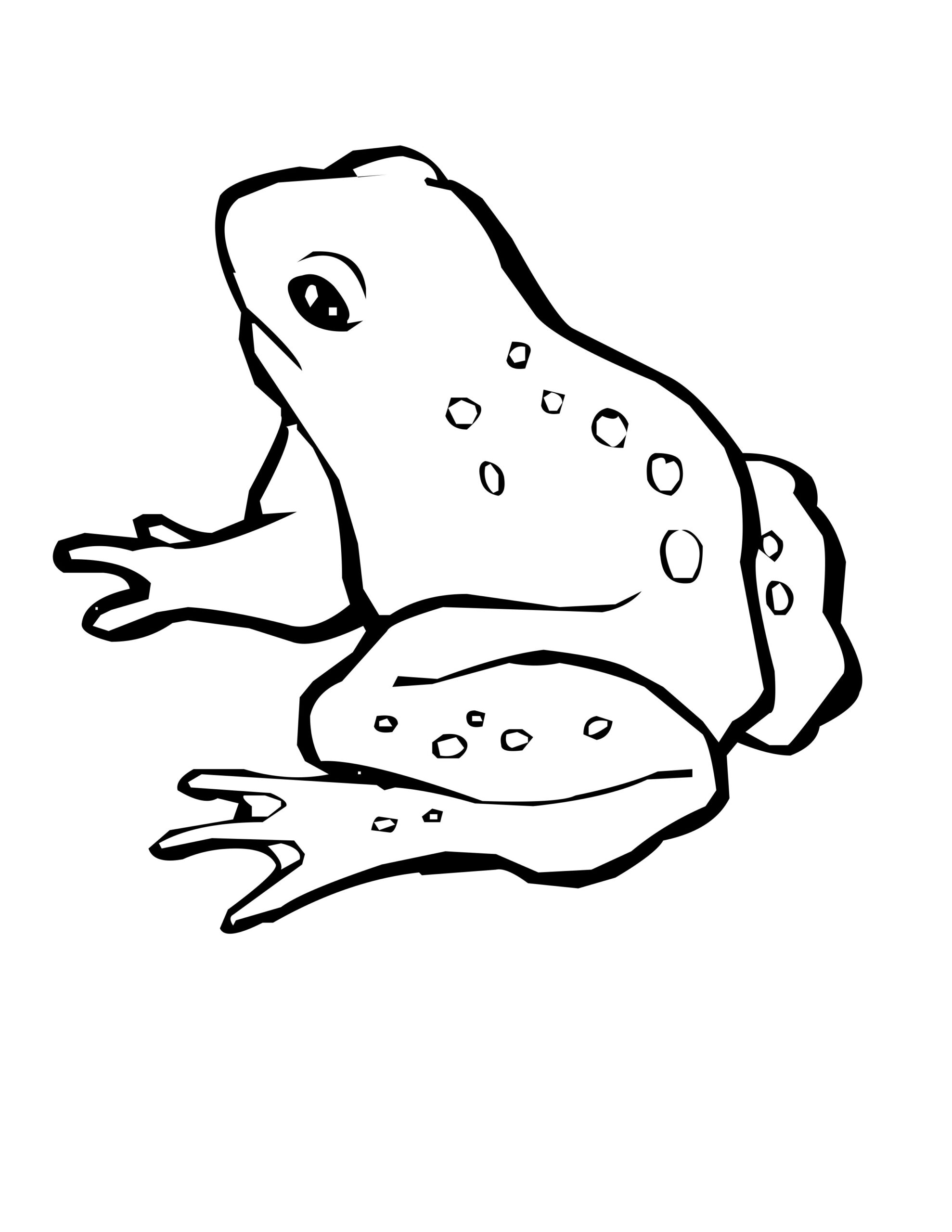 Free Frog Coloring Pages