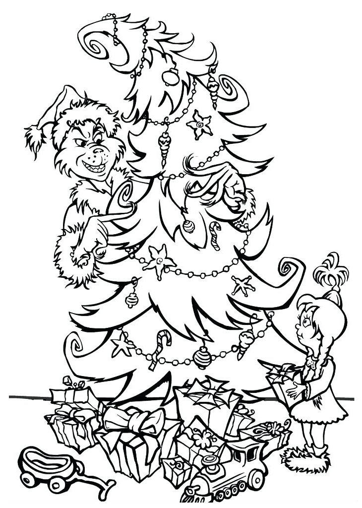 Free Grinch Printable Coloring Pages