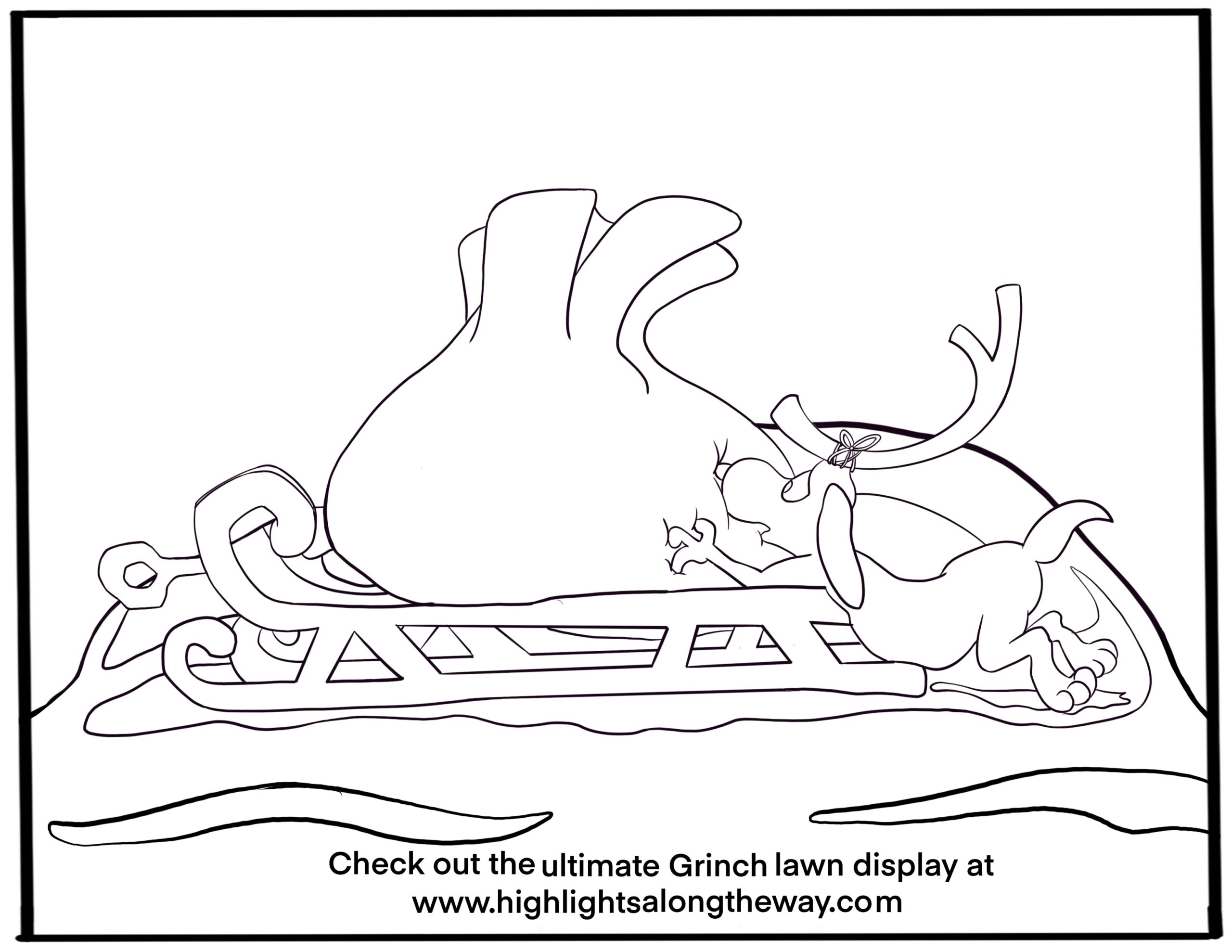 Free Grinch Who Stole Christmas Coloring Pages