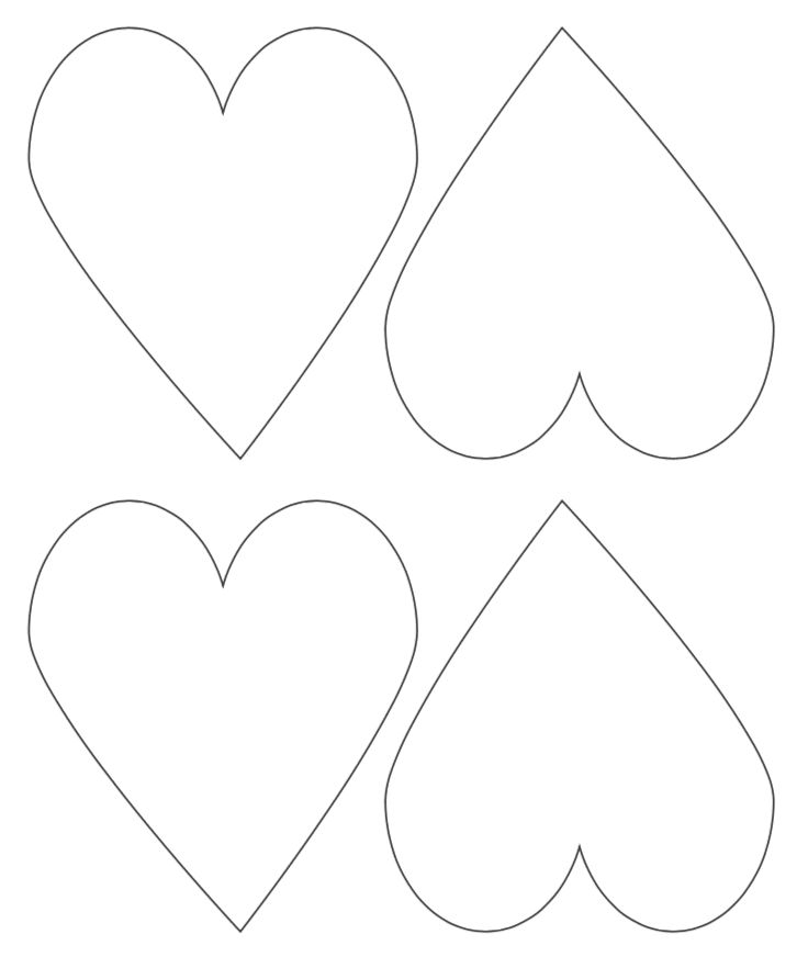 Free Heart Printable Template Printable Sight Words List