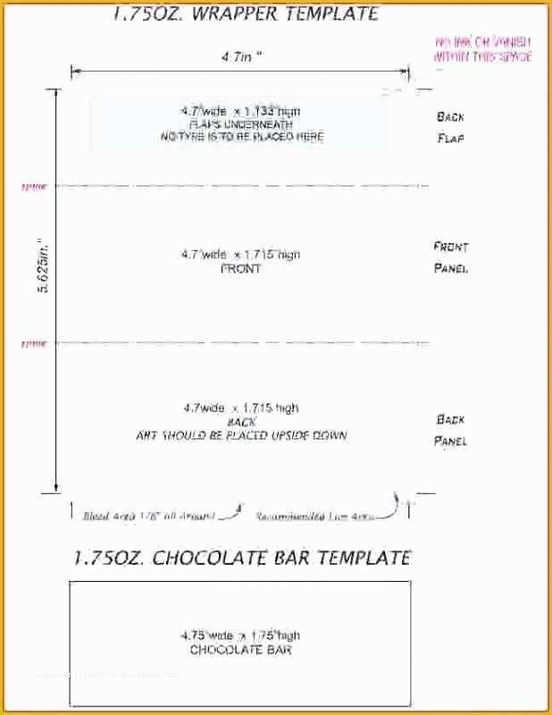 Free Hershey Bar Wrapper Template Of Blank Candy Bar Wrapper Template
