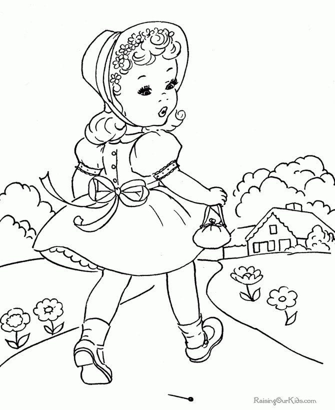 Free Kid Coloring Pages 017