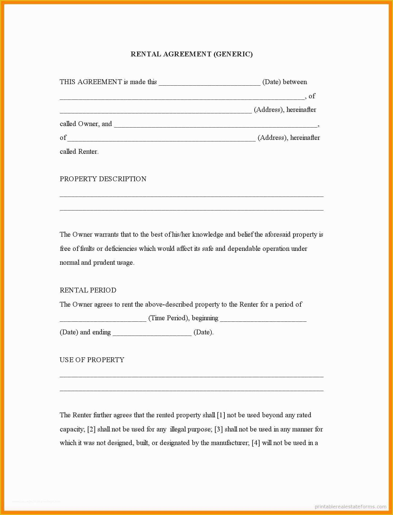Free Lease Purchase Agreement Template Of 6 Free Printable Rental Lease 