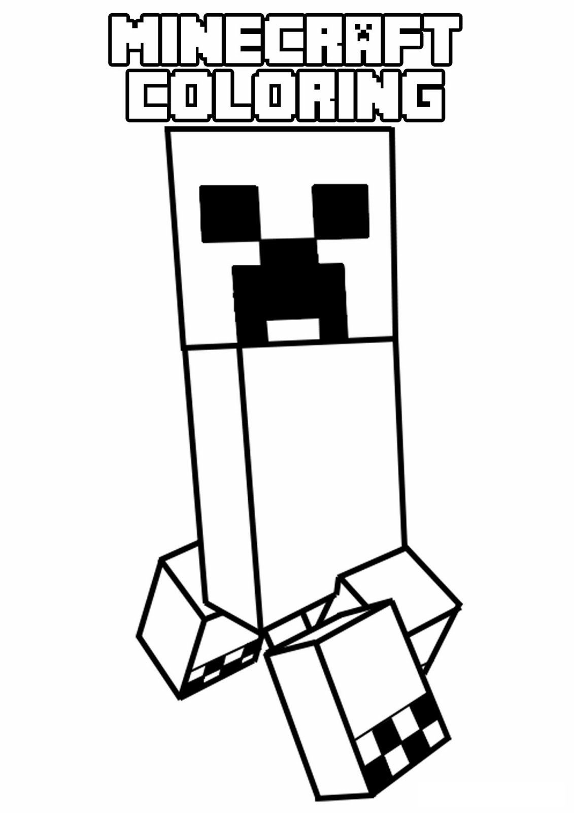 Free Minecraft Drawing To Print And Color Minecraft Coloring Pages