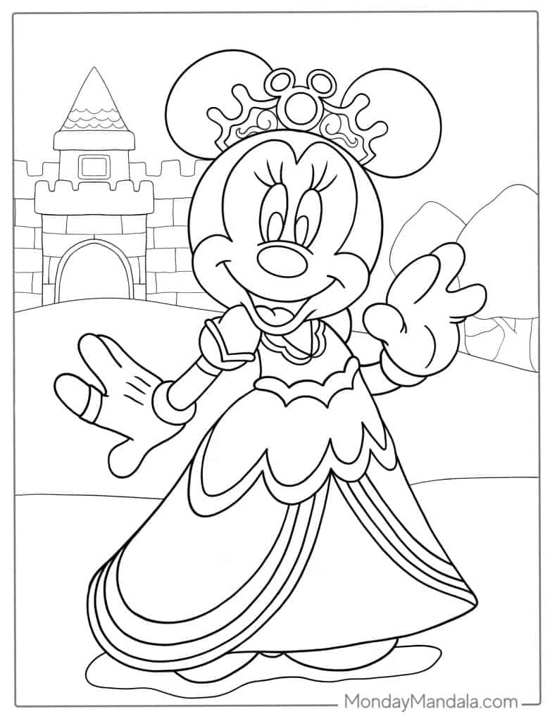 Free Minnie Mouse Pictures To Color Printable Infoupdate