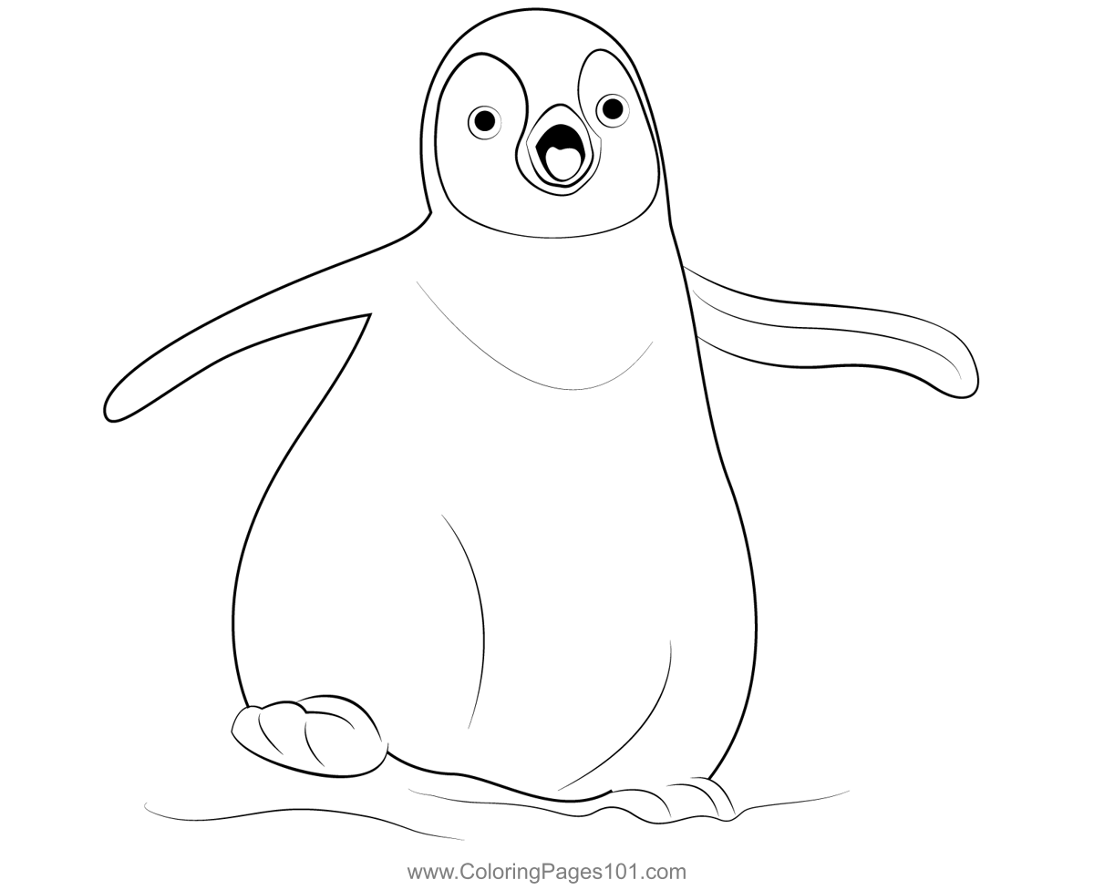 Free Penguin Coloring Pages Coloring Pages