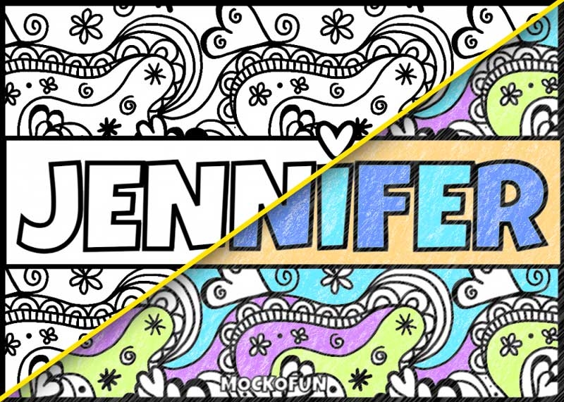 Free Personalized Name Coloring Pages MockoFUN