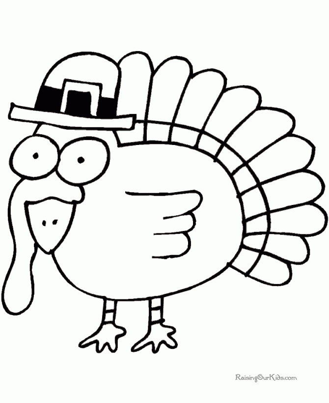 Free Preschool Thanksgiving Coloring Pages To Print 005