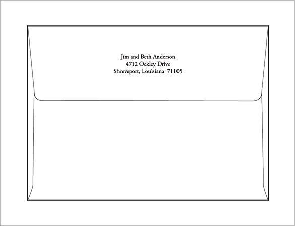 Free Printable A7 Envelope Template Printable Templates
