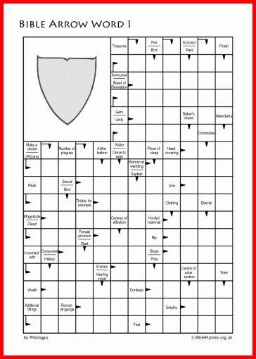 Free Printable Arrow Word Puzzles Free Templates Printable