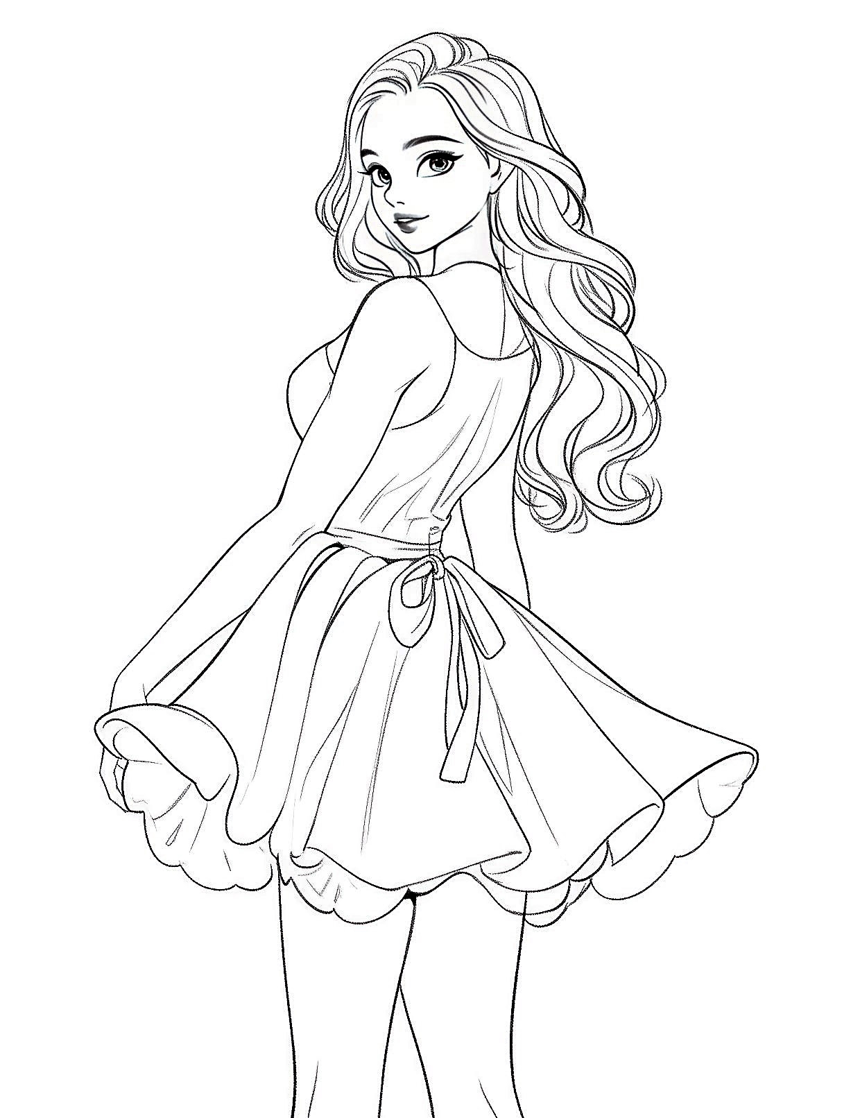Free Printable Barbie Coloring Pages For Adults Printable Templates Free