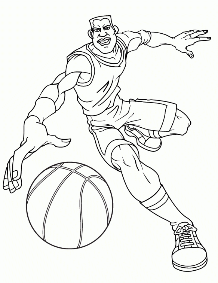 Free Printable Basketball Coloring Pages Everfreecoloring 7296 The 