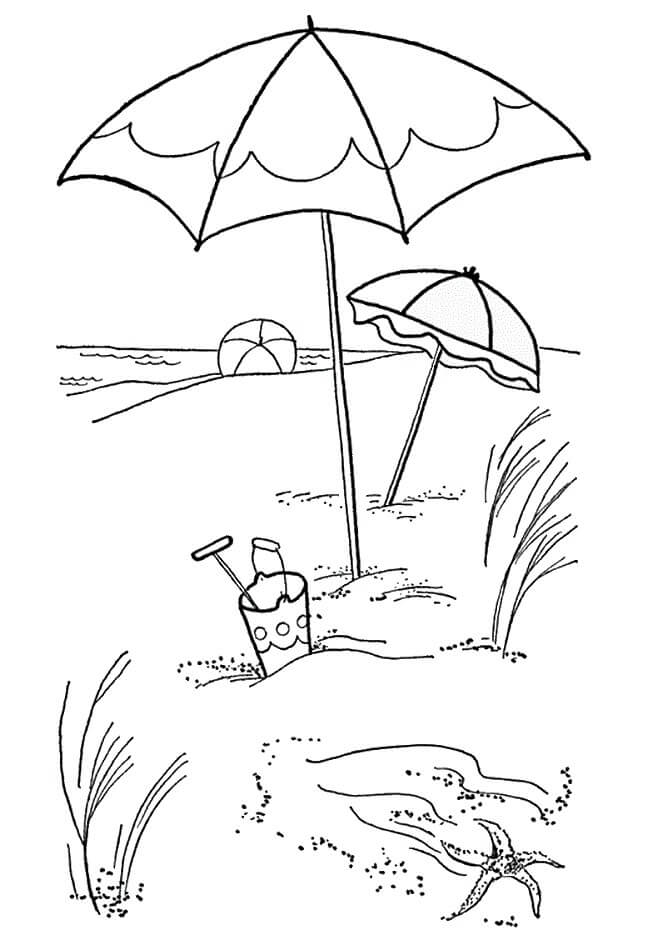 Free Printable Beach Scene Coloring Pages Printable Word Searches