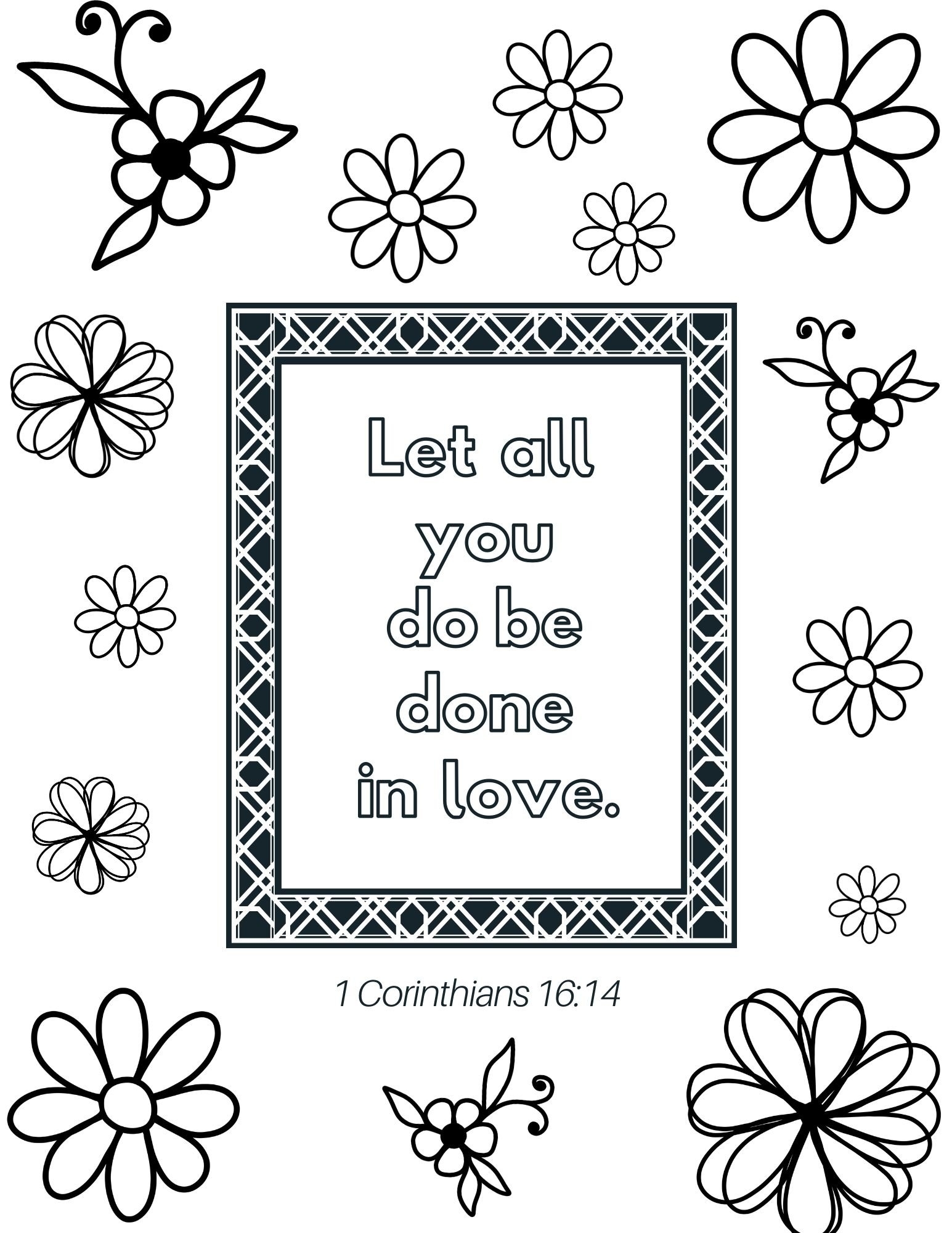 Free Printable Bible Verse Coloring Pages Tobanga Colors The Best 