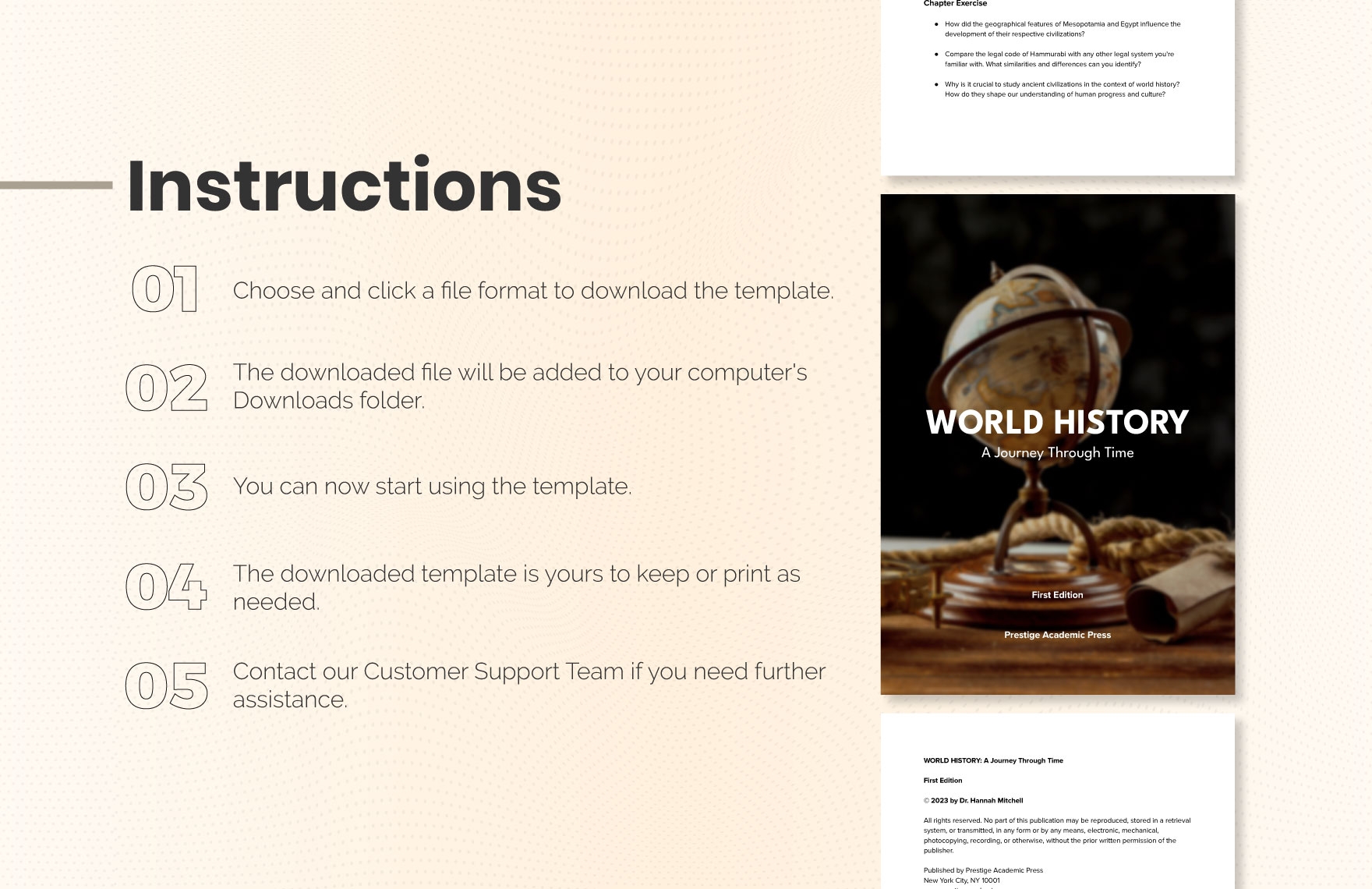 Free Printable Book Template Download In Word Google Docs PDF 