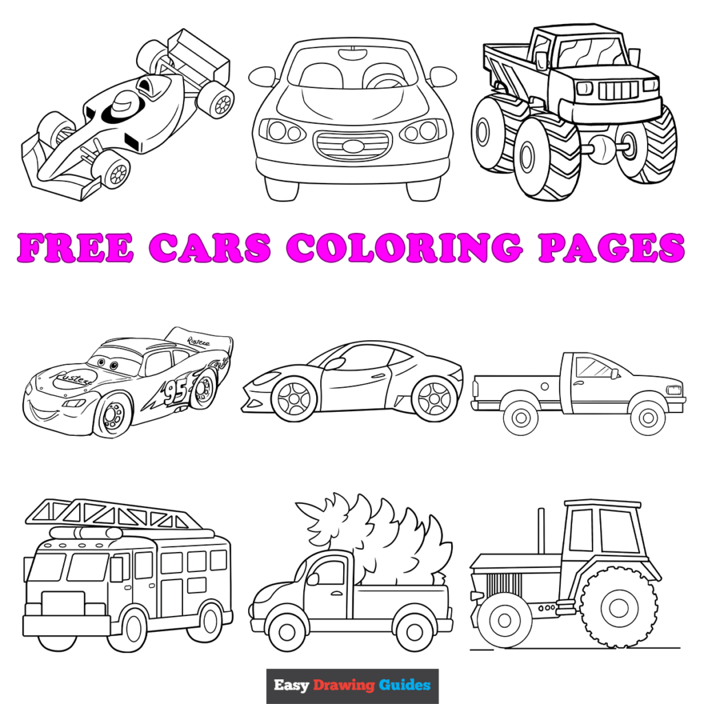 Free Printable Cars Coloring Pages For Kids