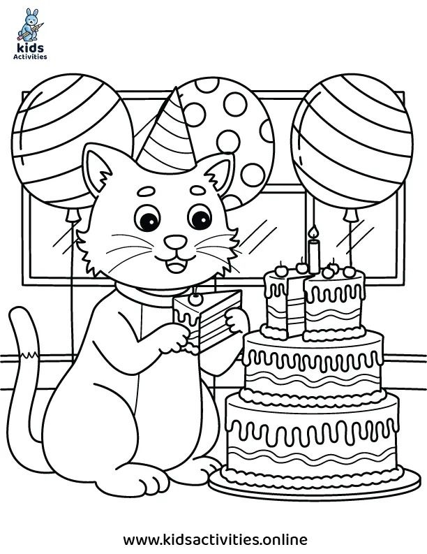 Free Printable Cartoon Cat Coloring Pages For Kids Adults Kids